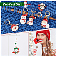 NBEADS 24 Pcs Christmas Theme Stitch Markers HJEW-PH01810-4