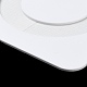 U 字型穴アクリルパール表示ボードルースビーズペーストボード  接着剤付き  ホワイト  正方形  10x10x0.15cm  インナーサイズ：7.1x6.9センチメートル ODIS-M006-01E-3
