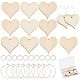 Набор для изготовления бирок с подвесками в виде сердец в виде сердечек в виде сердечек DIY-SC0018-61-1