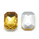 Cabujones de cristal con rhinestone RGLA-T079-13x18mm-22-2
