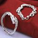 Trendy Silver Plated Brass Bridal Party Jewelry Sets SJEW-BB08953-D-2