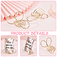 CHGCRAFT 12Pcs Spiral Place Card Holders Infinite Place Card Holder Airplane Shape Metal Name Card Holder Stands for Photos Food Signs Memo Wedding Party Restaurants AJEW-WH0318-04G-6