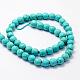 Faceted Synthetical Turquoise Beads Strands G-F382-8mm-01-2