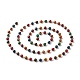 Chaîne de perles acryliques imitation oeil de tigre faite à la main AJEW-JB01106-3