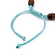 Adjustable Korean Waxed Polyester Cord Kid Braided Beads Bracelets BJEW-JB05437-05-3