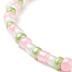 4 pièces 4 bracelets extensibles en perles de verre de couleur pour femmes BJEW-JB08657-5