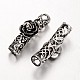 Tibetan Style Alloy Curved Tube Beads PALLOY-J684-07AS-1