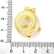 Латунные подвески с фианитом и стеклом KK-D536-21G-07-3