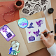 GLOBLELAND Happy Halloween Silhouette Clear Stamps for DIY Scrapbooking Ghost Witch Silicone Clear Stamp Seals 5.9x5.9inch Transparent Stamps for Cards Making Photo Album Journal Home Decoration DIY-WH0372-0015-2