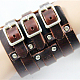 Punk Rock Style Cowhide Leather Bracelets BJEW-O088-02B-1
