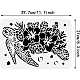 Stencil di tartaruga marina benecreat DIY-WH0396-0069-2