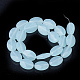 Synthetische Aquamarin Perlen Stränge X-G-S292-56-1-2