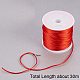 Pandahall 10 colori 1mm rattail raso di nylon trim cord Chinese knot kumihimo string NWIR-PH0001-10-2