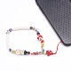 Cinturini mobili fatti a mano con perline a lume per natale HJEW-JM00446-03-7