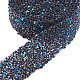 キラキラ樹脂ホットラインストーン（裏面ホットメルト接着剤）  ラインストーントリミング  マスクと衣装のアクセサリー  カラフル  3cm  約0.9144m /ヤード OCOR-WH0052-01B-1