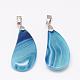 Natural Striped Agate/Banded Agate Pendants G-UK0015-11A-2