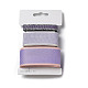 9 ヤード 3 スタイルのポリエステル リボン  DIY手作りクラフト用  髪のちょう結びとギフトの装飾  紫のカラーパレット  ライラック  3/8~1-5/8 インチ (10~40mm) 約 3 ヤード/スタイル SRIB-C002-07C-2