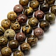 Chapelets de perles de jaspe dendritique naturelle X-G-E382-07-8mm-2