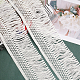 コットンレースリボンエッジトリミング  タッセルリボン  ミシンとブライダルの結婚式の装飾用  ホワイト  11cm SRIB-PH0001-16-4