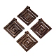 Colgantes de madera de nogal natural&nbsp;WOOD-T032-01-1