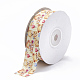 Single Face Printed Polyester Grosgrain Ribbons SRIB-N002-B06-2