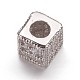 Perles de cubes zircone en laiton  ZIRC-K070-14-2