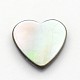 Black Lip Shell Heart Cabochons SSHEL-E551-25A-3