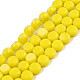 Opaque Solid Color Glass Beads Strands GLAA-N052-05B-A05-1