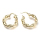Brass Hoop Earrings EJEW-P264-A13-G-3