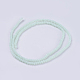 Opachi colore solido fili di perle di vetro GLAA-F076-A11-2
