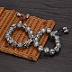 Bracelets extensibles en perles de mala en alliage BJEW-BB42889-A-4