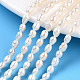 Fili di perle di perle d'acqua dolce coltivate naturali PEAR-N012-03I-1