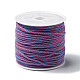 綿編み糸  スプールで  ラウンド  ミディアム蘭  1.2mm  約21.87ヤード（20m）/ロール OCOR-B003-01A-10-1