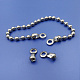304 Stainless Steel Ball Chain Connectors STAS-WH0014-28B-P-3