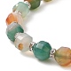 Ensembles de bracelets extensibles en perles d'agate naturelle teintée BJEW-JB09180-6