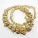 Electroplate Natural Raw Rough Gemstone Citrine Beads Strands G-L111-16B-2