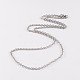 304 из нержавеющей стали кабель цепи ожерелья NJEW-JN01527-02-1