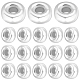 Beebeecraft 30Pcs Donut 925 Sterling Silver Spacer Beads STER-BBC0005-43S-1