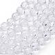 Chapelets de perles en verre transparent GLAA-G013-8mm-72-1