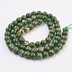 Brins de perles de diopside vert naturel G-F568-117-6mm-2