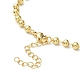 Rack Plating Brass Ball Chain Bracelets for Women BJEW-G676-01B-G-3