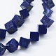 Chapelets de perles en lapis-lazuli naturel G-F561-12x12mm-H-3