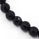 Synthetic Black Stone Beads Strands G-GSFR6mm-C044