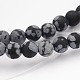 Natürliche Schneeflocke Obsidian Edelstein Perlen X-G-J338-03-4mm-1
