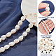 Nbeads perle barocche naturali perle keshi fili di perle PEAR-NB0001-49-3