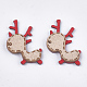 Toppe in finta pelle scamosciata natalizia FIND-T053-06A-01-1