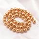 Round Shell Pearl Bead Strands BSHE-L011-6mm-A009-3