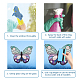 CREATCABIN 8Pcs Butterfly Window Stickers Animals Static Cling Glass Sticker Decals Double-Sided Anti-Collision Decor PVC Art for Home Nursery Bedroom Bathroom Glass Door Decorations DIY-WH0379-003-5