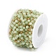 Chaîne de perles rondes en jade naturel teint CHS-C006-01E-4
