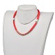 Handmade Polymer Clay Heishi Beads Beaded Necklaces NJEW-JN02901-03-3